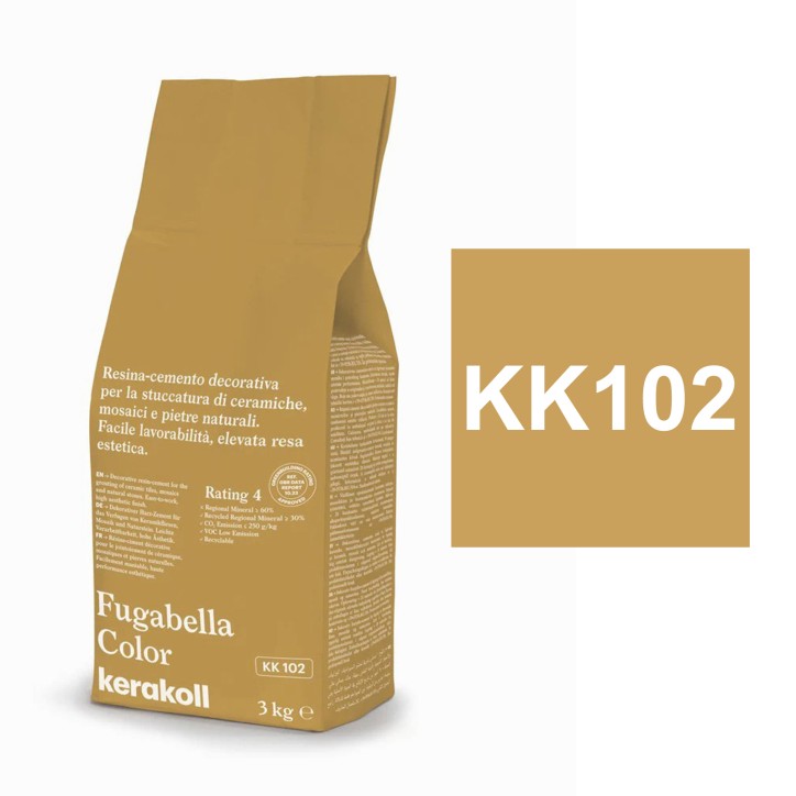 Kerakoll NEW FUGABELLA COLOR stucco resina cemento piastrelle mosaici marmi 3 KG