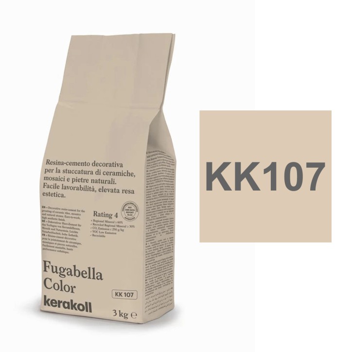 Kerakoll NEW FUGABELLA COLOR stucco resina cemento piastrelle mosaici marmi 3 KG