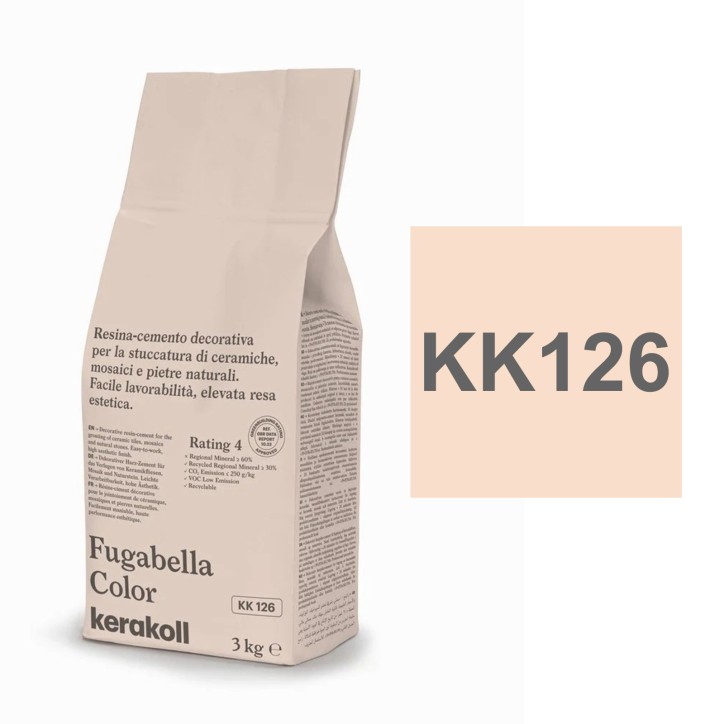 Kerakoll NEW FUGABELLA COLOR stucco resina cemento piastrelle mosaici marmi 3 KG