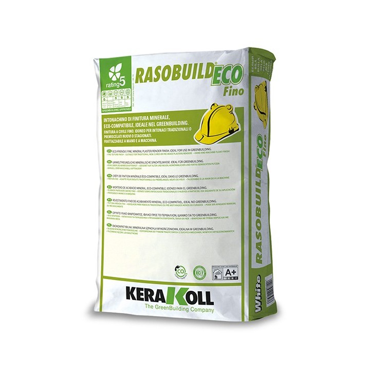 Kerakoll RASOBUILD ECO FINO intonachino di finitura minerale 25 KG bianco