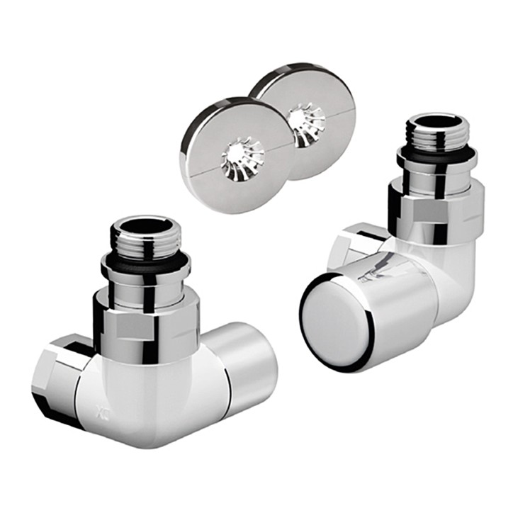 Far 0156 12BC Kit bianco cromato con ingresso acqua a destra serie TOPFAR 1/2"