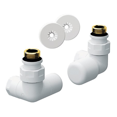 Far 0156 12BO Kit bianco opaco con ingresso acqua a destra serie TOPFAR 1/2"