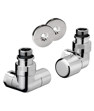 Far 0156 12CL Kit cromato lucido con ingresso acqua a destra serie TOPFAR 1/2"