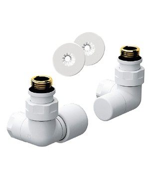 Far 0157 12BO Kit bianco opaco con ingresso acqua a sinistra serie TOPFAR 1/2"