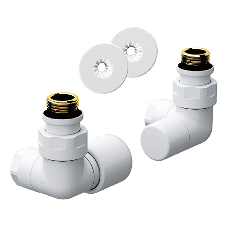 Far 0157 12BO Kit bianco opaco con ingresso acqua a sinistra serie TOPFAR 1/2"