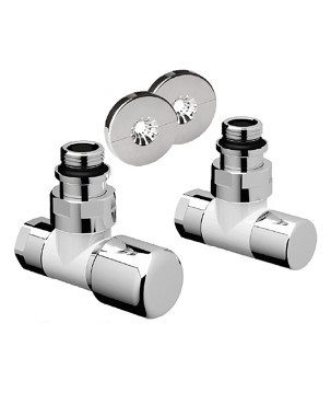 Far 0158 12BC Kit bianco cromo lucido serie TOPFAR 1/2"