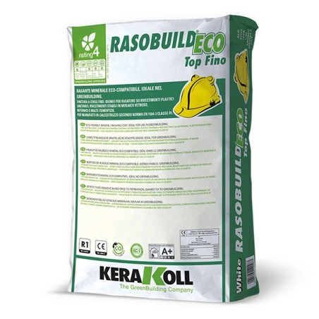 Kerakoll RASOBUILD ECO TOP FINO rasante livellante minerale 25 KG Bianco