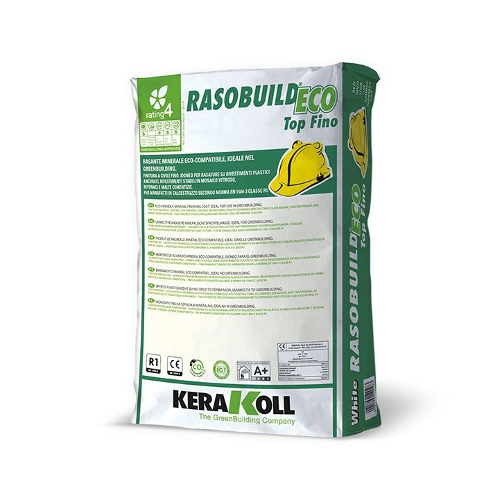 Kerakoll RASOBUILD ECO TOP FINO rasante livellante minerale 25 KG Bianco