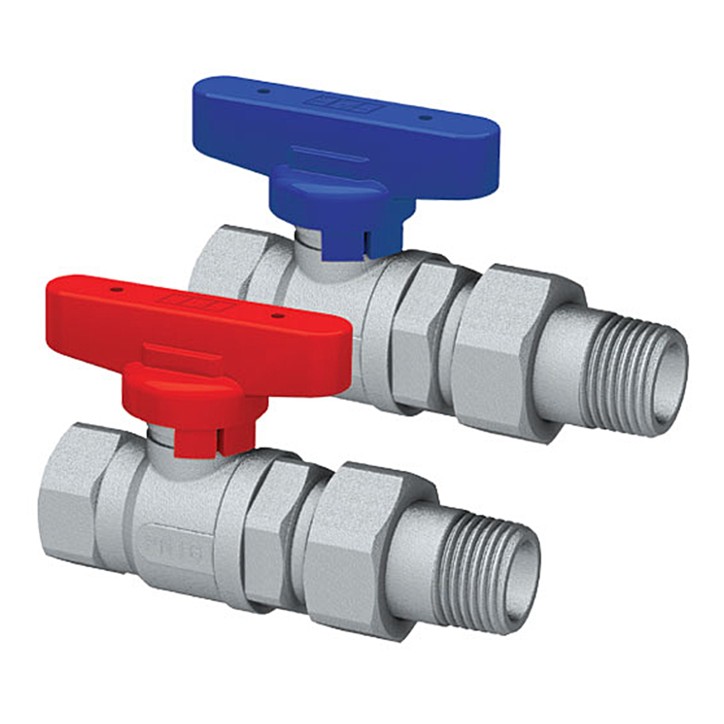 Far 3079C valvola d'intercettazione cromata a sfera attacchi M-F 1/2" con bocchettone