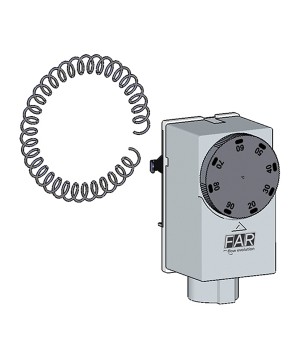 Far 7951 termostato di sicurezza a contatto regolabile a manopola