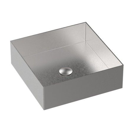 Fratelli Frattini 89330 lavabo da appoggio 400x400 mm completo di piletta push universale serie BORGIA